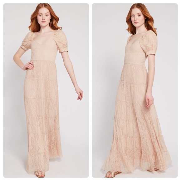 ALICE + OLIVIA Remona Sweetheart Lace Maxi Dress - Picture 4 of 14